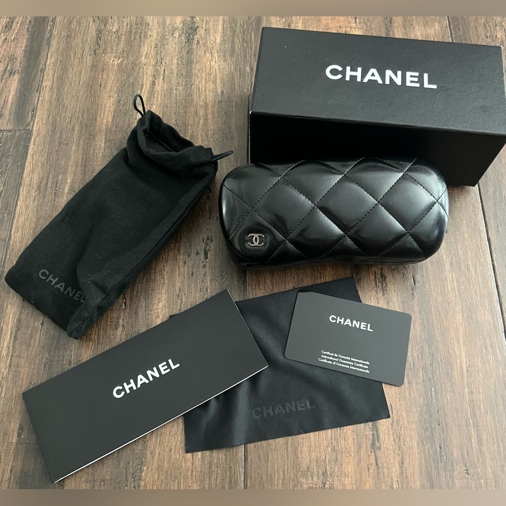 Chanel EMPTY Sunglasses Box, Quilted Case, Dust Bag and Authenticity Card